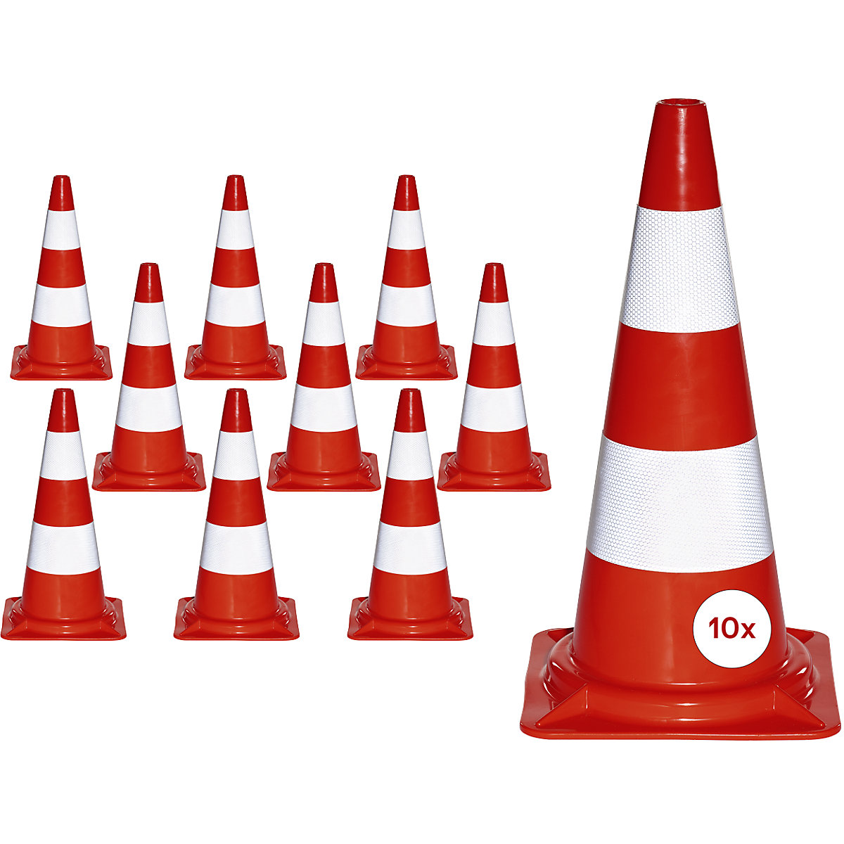 Cono de balizamiento de PVC