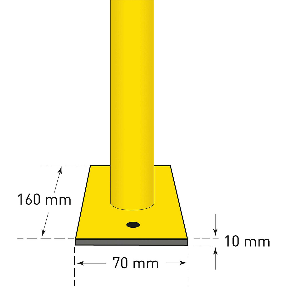 Arco de protección, acero, Ø 48 mm – Moravia (Imagen del producto 8)-7