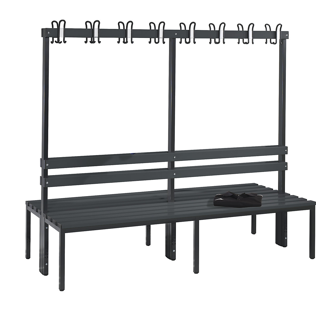 Banco de vestiário BASIC, com dois lados – C+P