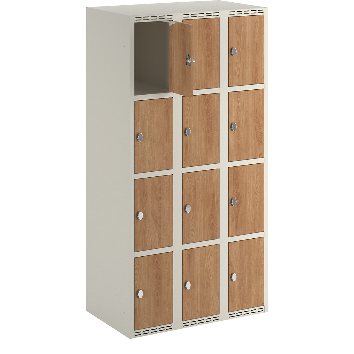 Armário de cacifos com 4 compartimentos Fydor, HPL (Imagem do produto 2)-1