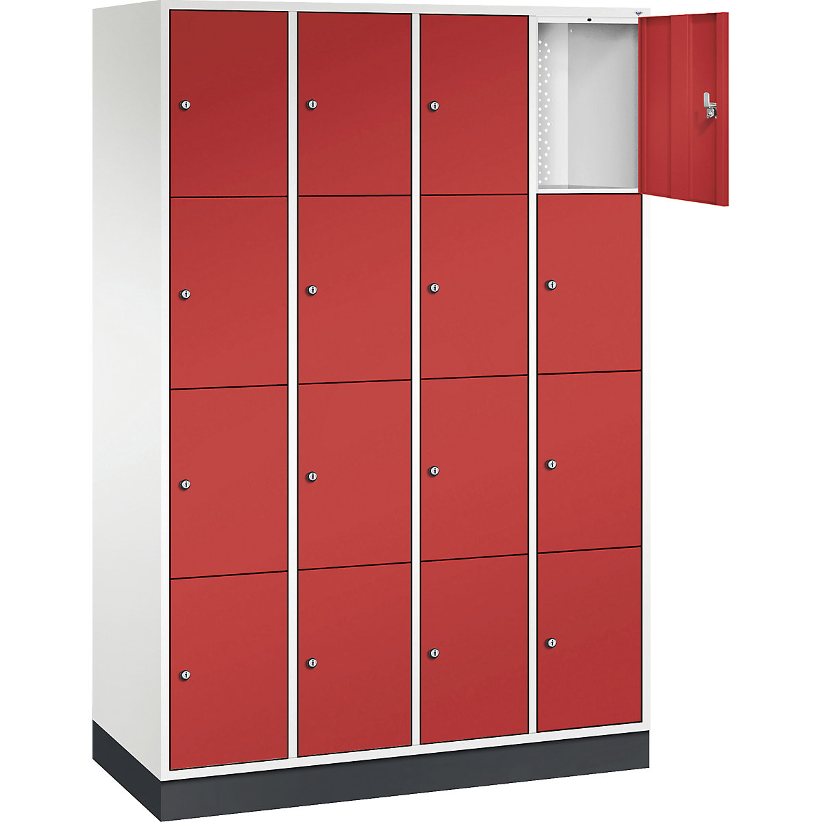Armário de cacifos com 4 compartimentos Intro – C+P (Imagem do produto 7)-6