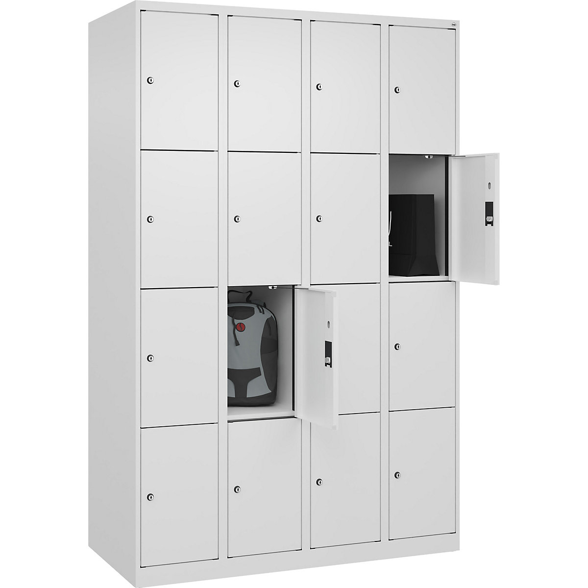 Armário de cacifos de 4 andares Evolo PLUS (Imagem do produto 2)-1