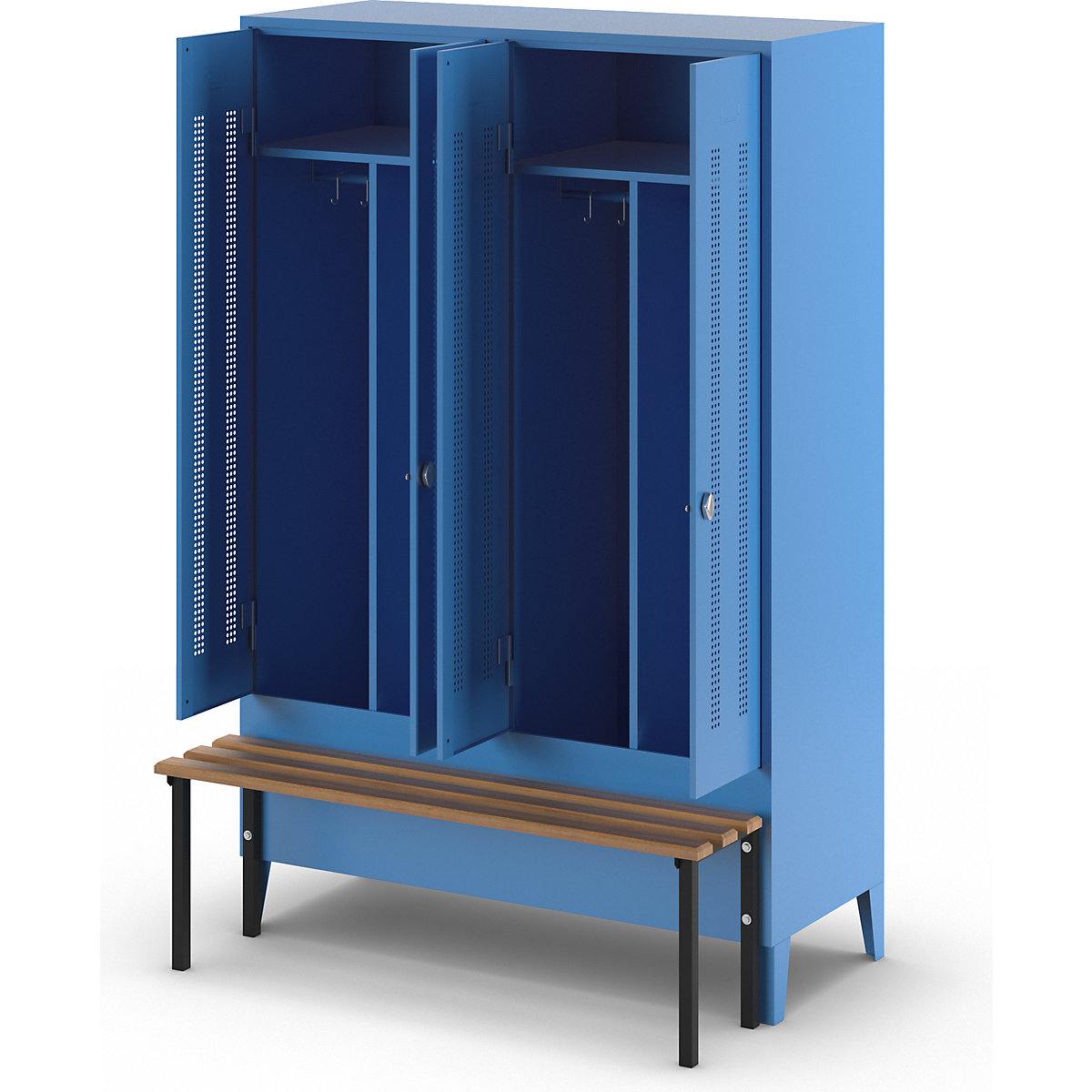 Cacifo com separação de roupa suja/limpa Berlin 1 com banco – Wolf (Imagem do produto 7)-6