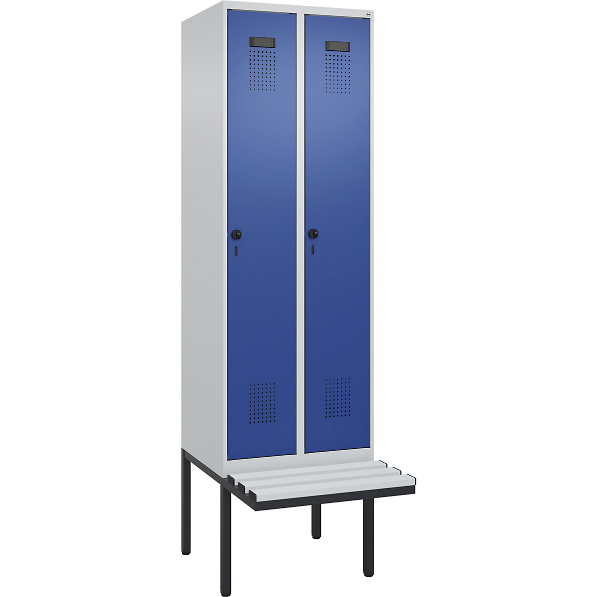 Cacifo com separação de roupa suja/limpa Evolo PLUS com banco, estreito (Imagem do produto 2)-1