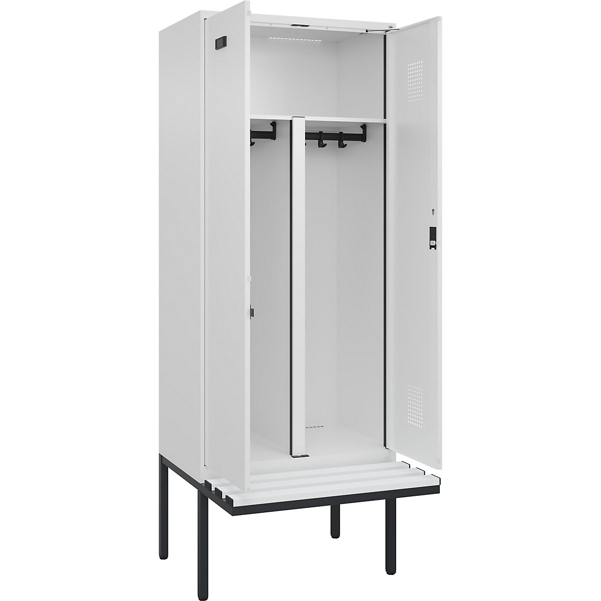 Cacifo com separação de roupa suja/limpa Evolo PLUS com banco (Imagem do produto 2)-1