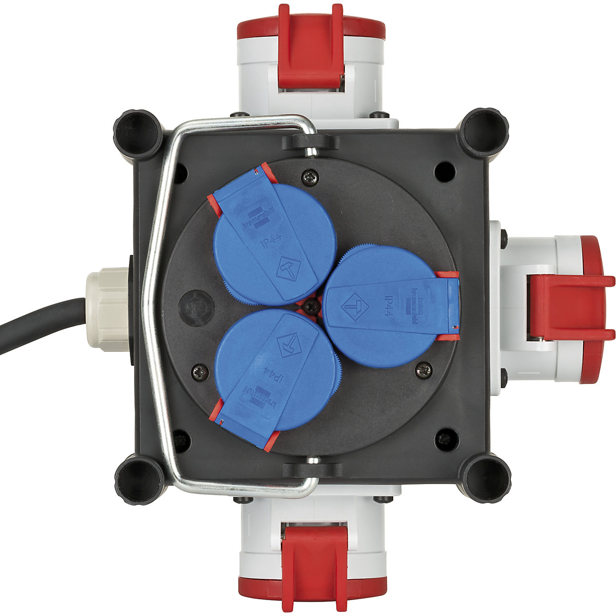 Distribuidor de corrente compacto em borracha IP44 – Brennenstuhl (Imagem do produto 2)-1