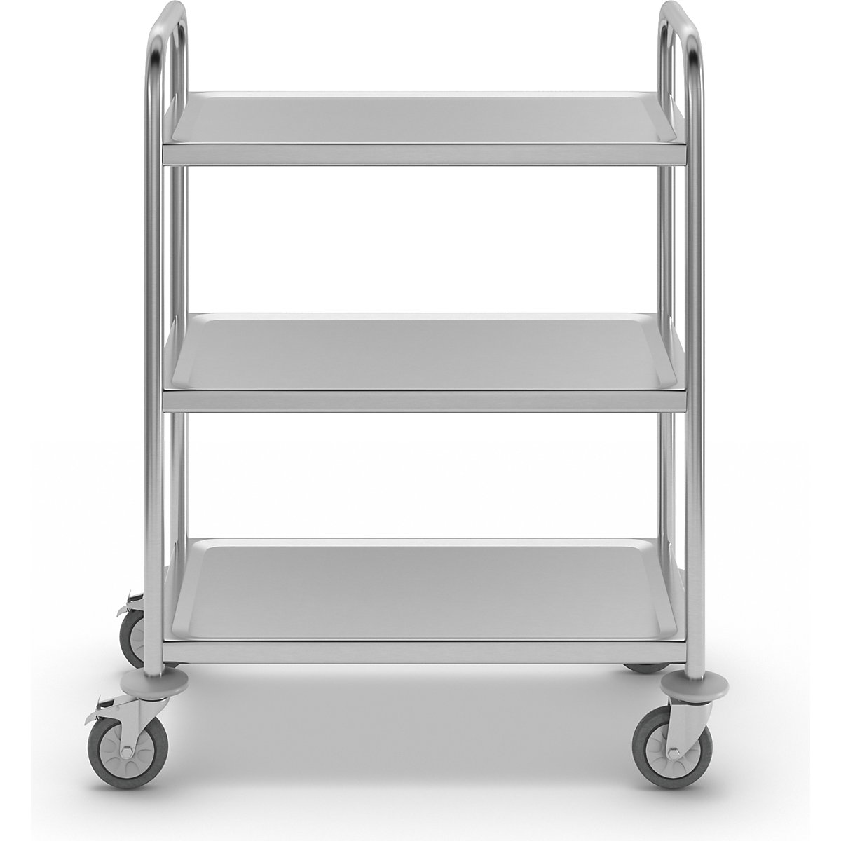 Carrinho de serviço em aço inoxidável – eurokraft basic (Imagem do produto 5)-4