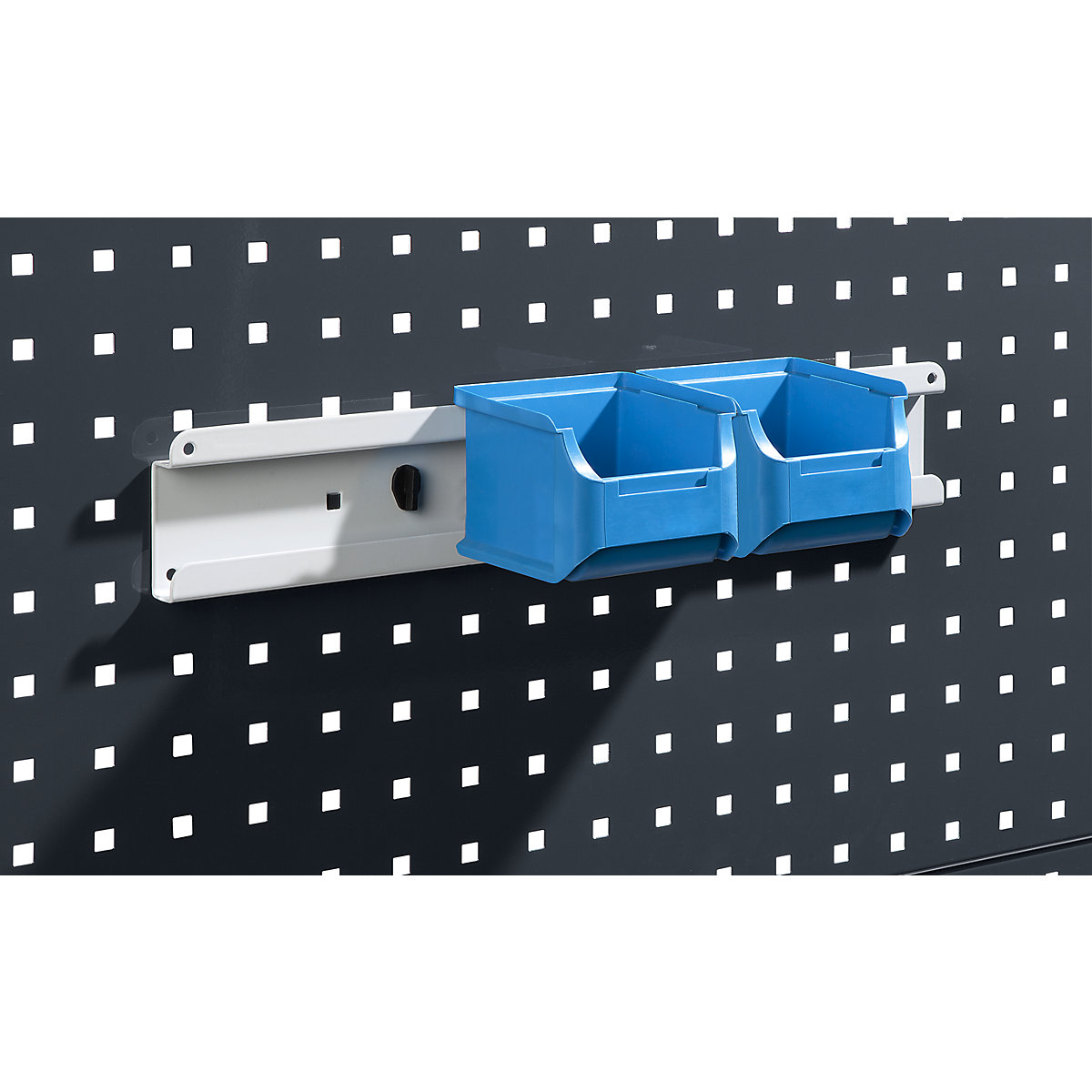 Calha de retenção – eurokraft pro, para caixas de armazenagem à vista, largura 100 mm-1