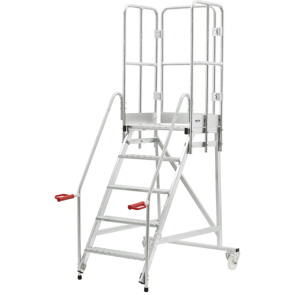 Escalera rodante con tarima – eurokraft pro
