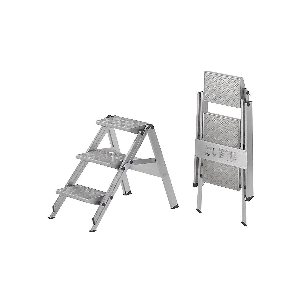 Escalera plegable de aluminio