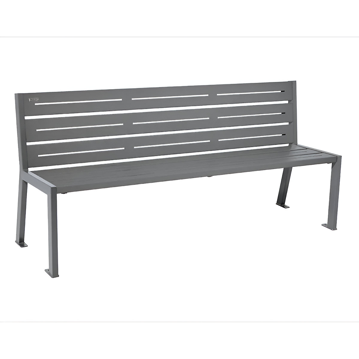 Banco de jardim em aço SILAOS® – PROCITY (Imagem do produto 2)-1