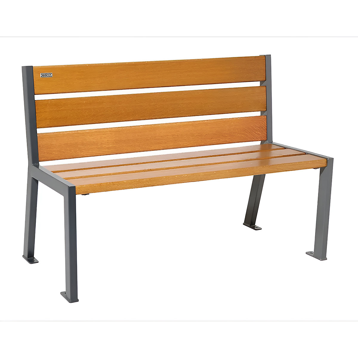 Banco de madeira SILAOS® com encosto – PROCITY (Imagem do produto 2)-1