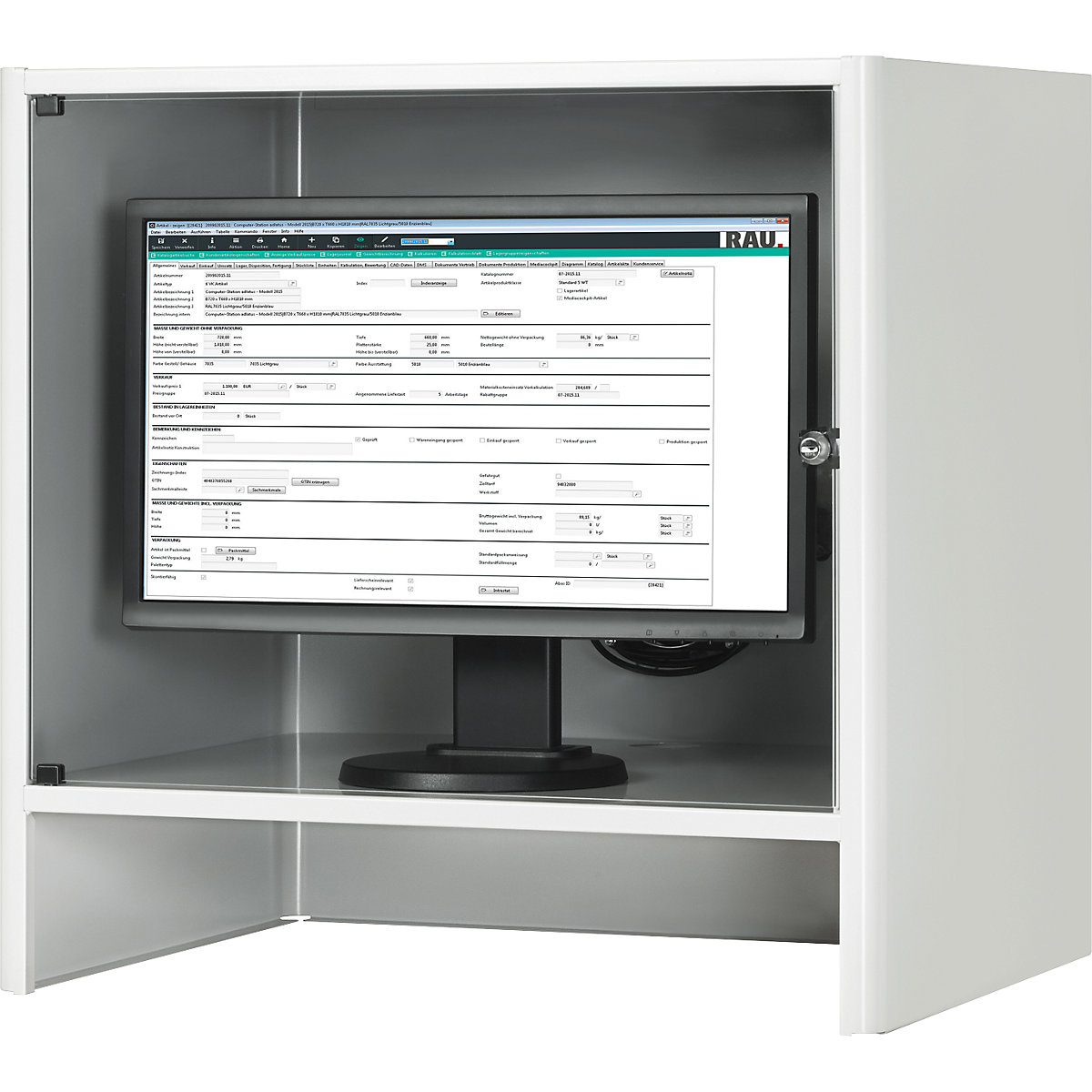 Caixa para monitor com ventilador ativo integrado – RAU (Imagem do produto 2)-1
