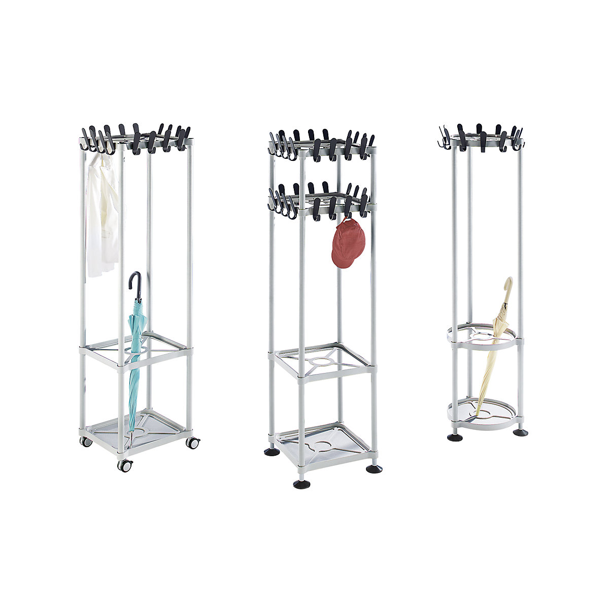 Perchero, con varias columnas – eurokraft pro (Imagen del producto 2)-1