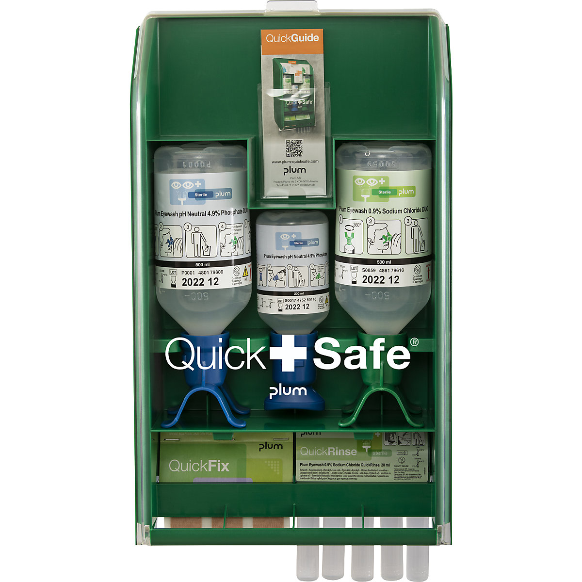 Estación de primeros auxilios QuickSafe – plum