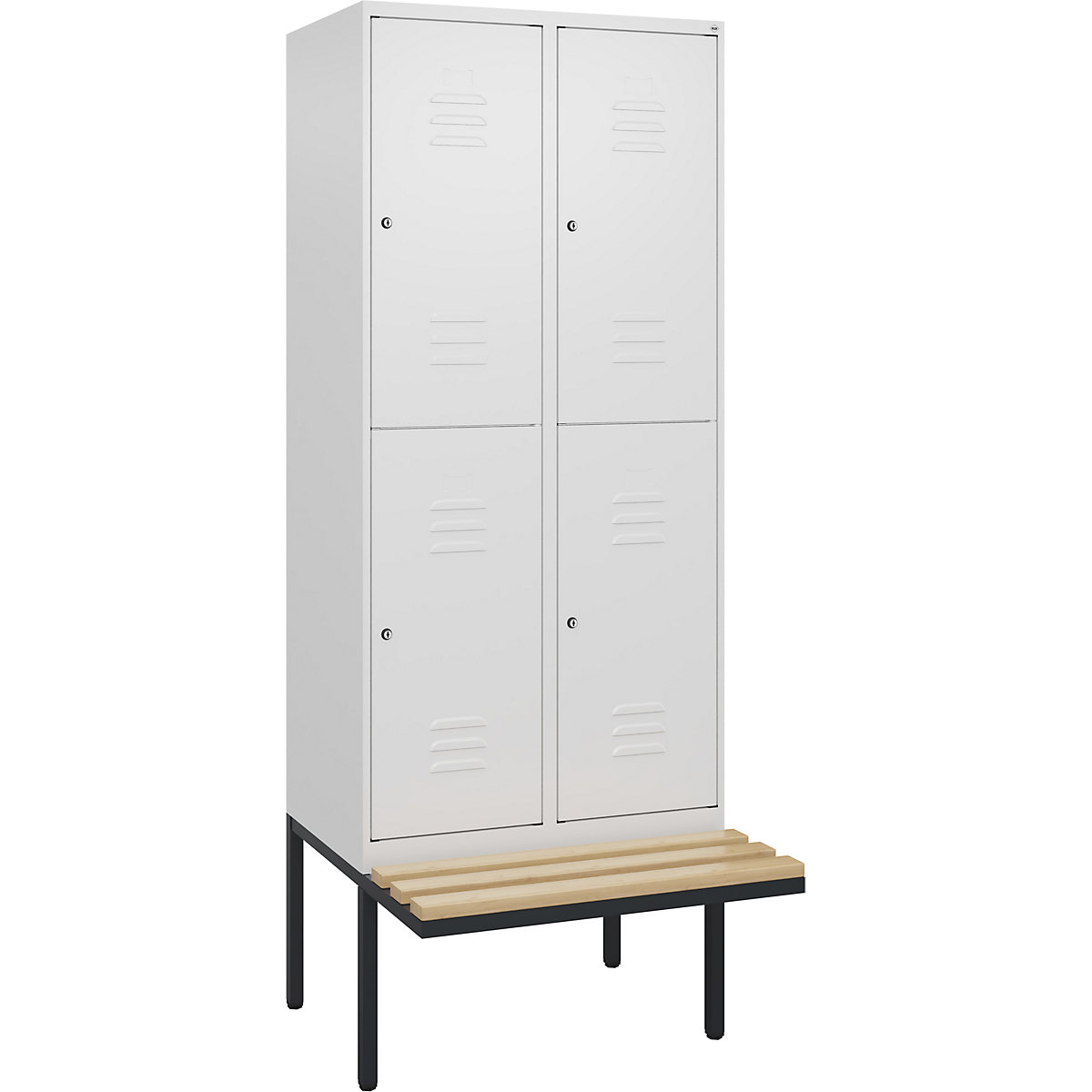 Taquilla de dos pisos Classic PLUS con banco – C+P (Imagen del producto 5)-4