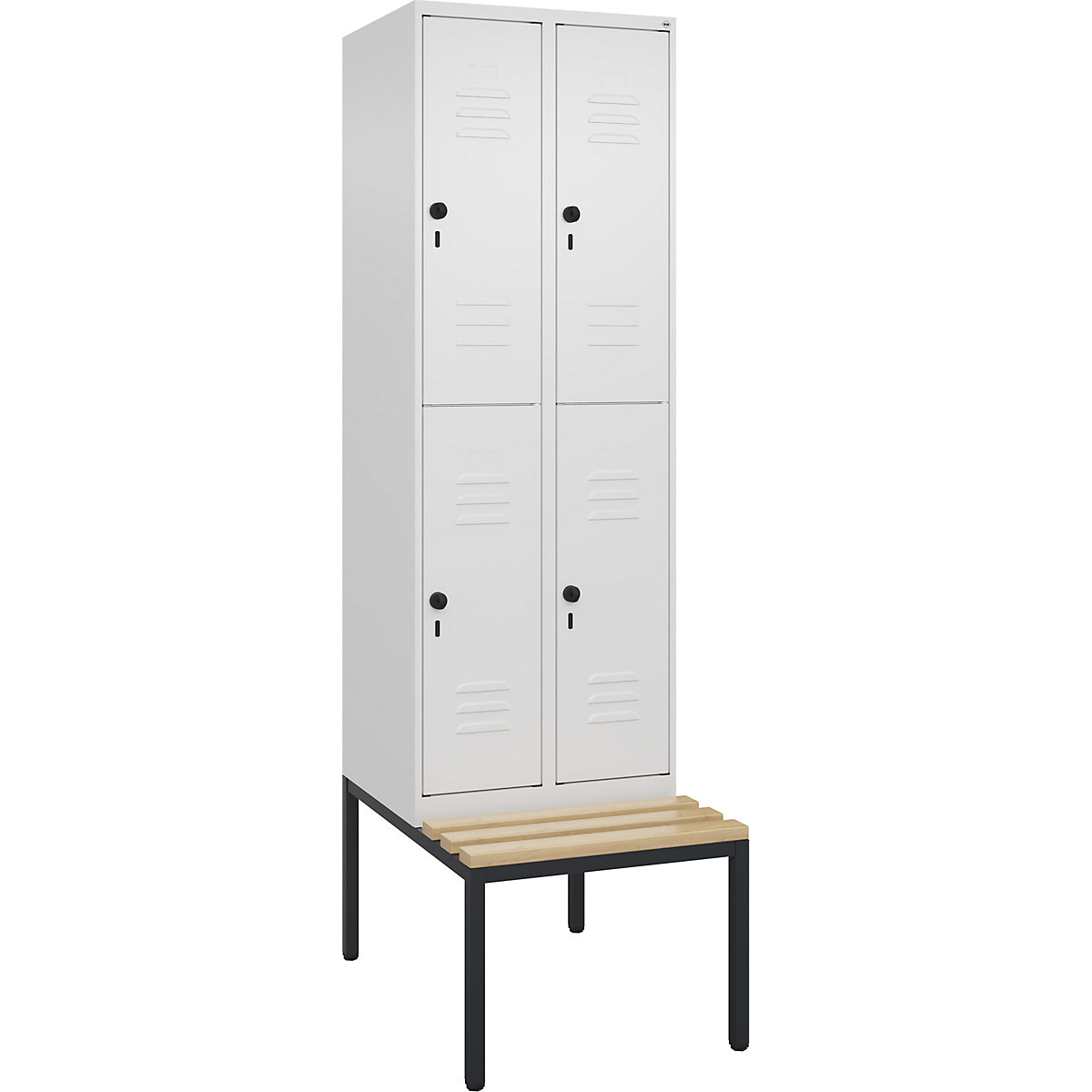 Taquilla de dos pisos Classic PLUS con banco – C+P (Imagen del producto 4)-3