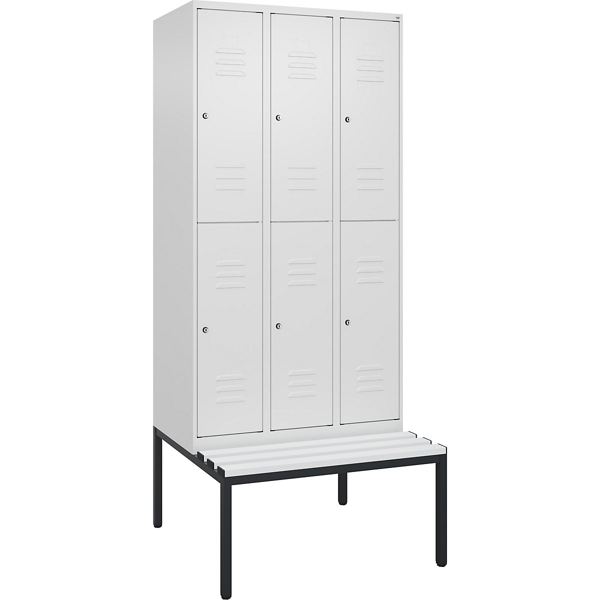 Taquilla de dos pisos Classic PLUS con banco – C+P (Imagen del producto 5)-4