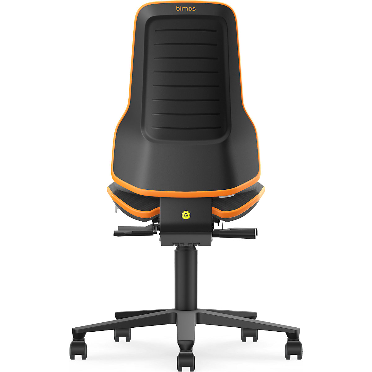 Silla giratoria de trabajo ESD NEON, ruedas – bimos (Imagen del producto 6)-5
