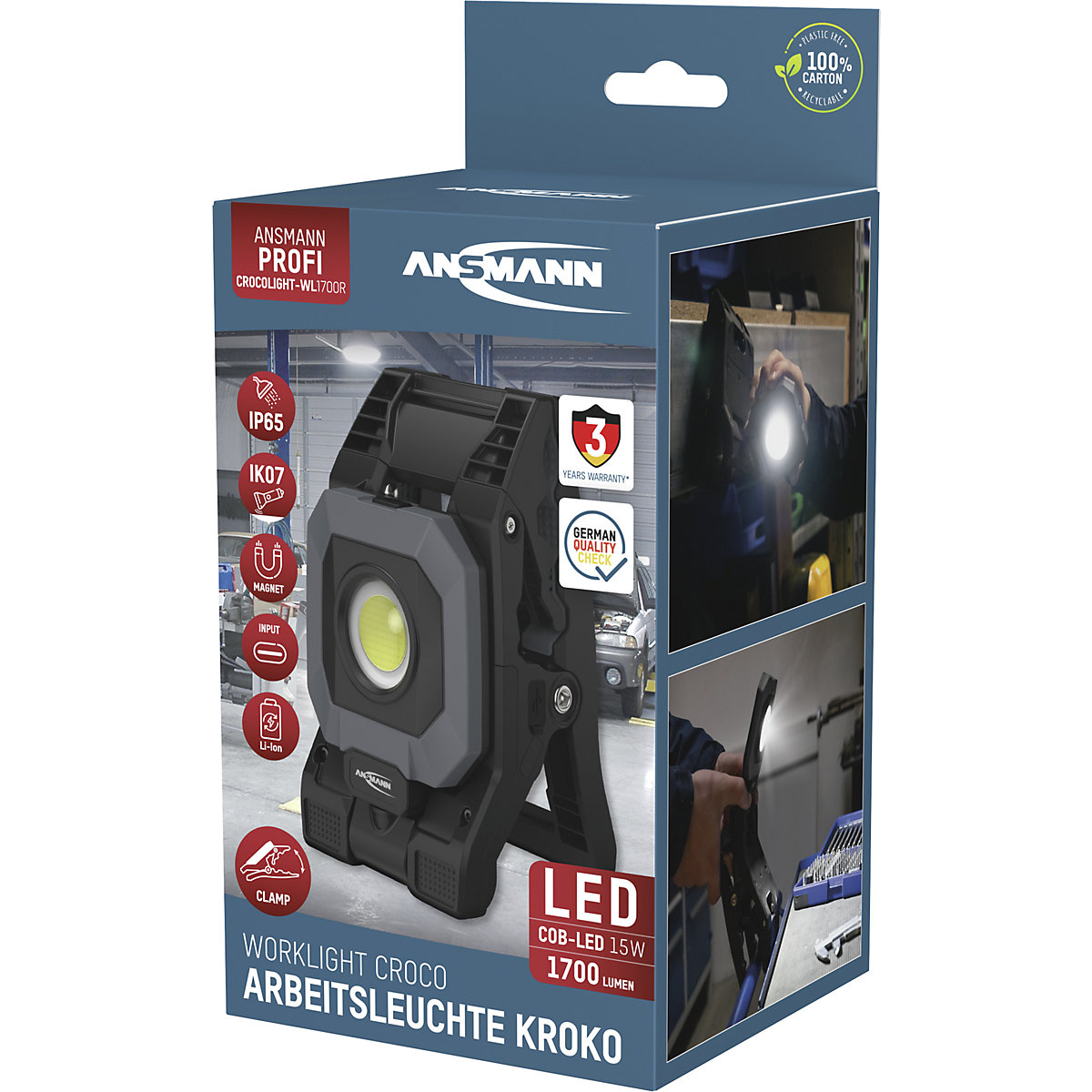 Lámpara de pinza WL1700R – Ansmann (Imagen del producto 7)-6
