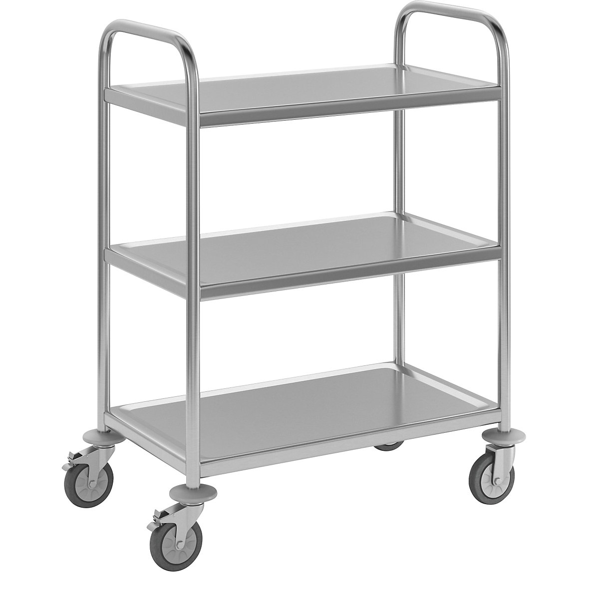 Carrito de servicio de acero inoxidable – eurokraft basic