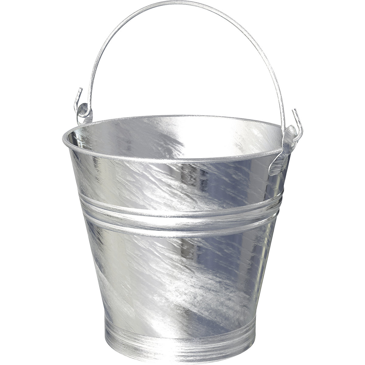 Steel bucket with carry handle, leak proof