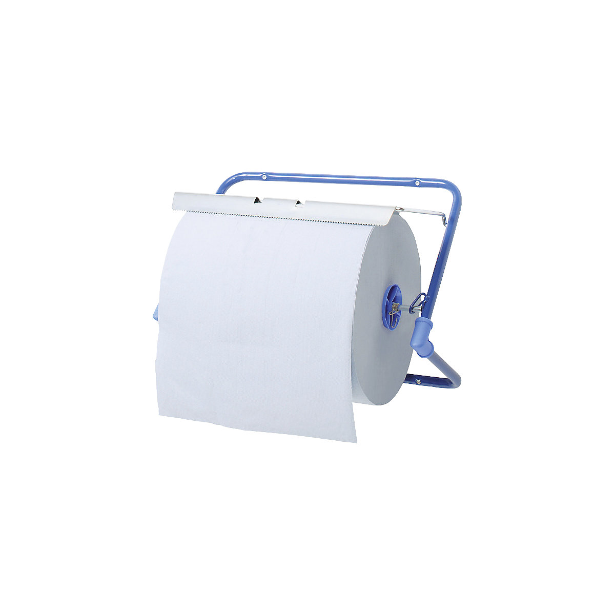 Wall dispenser for cleaning paper and wiping paper rolls