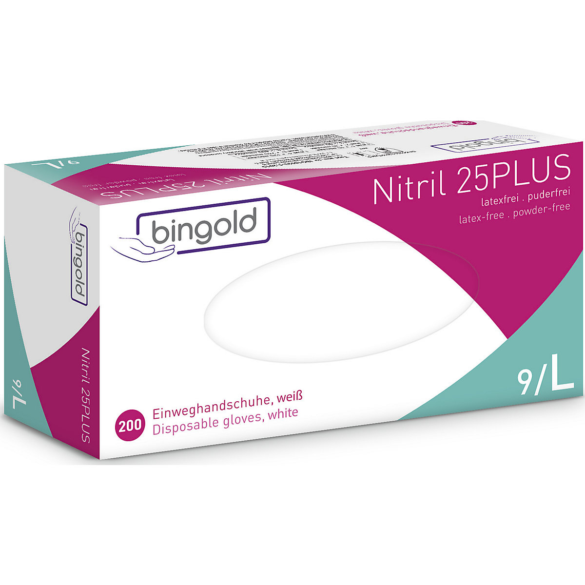 Nitrile disposable gloves, 2000 pieces, size L