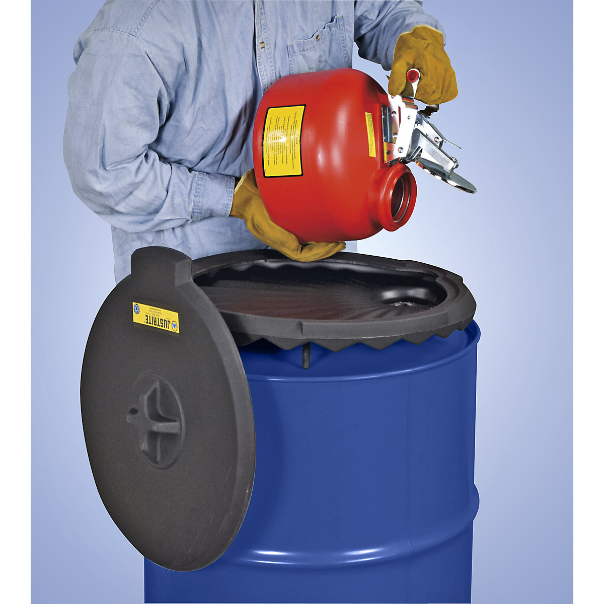 PE drum funnel – Justrite (Product illustration 2)-1