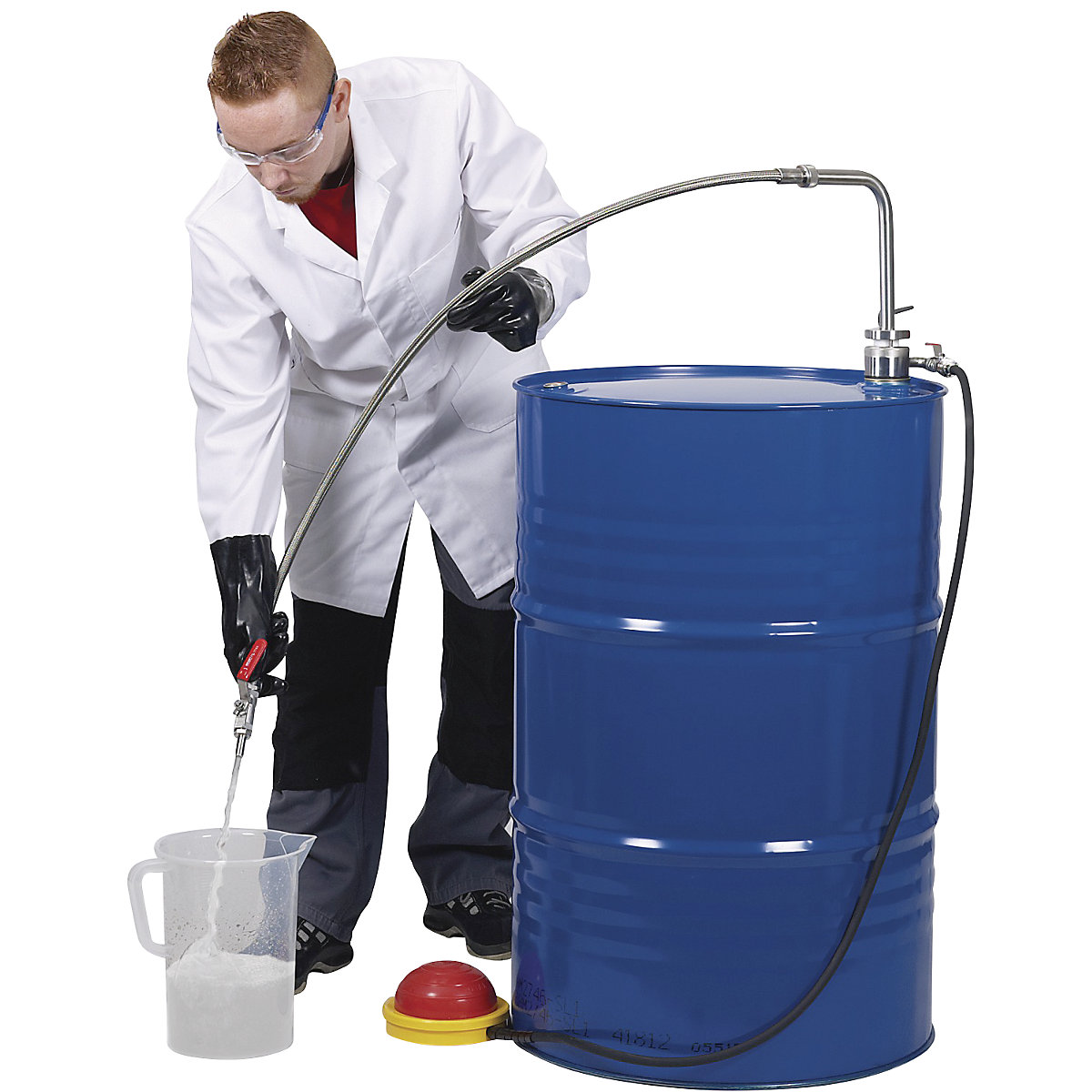 Stainless steel solvent pump, foot operated (Product illustration 4)-3