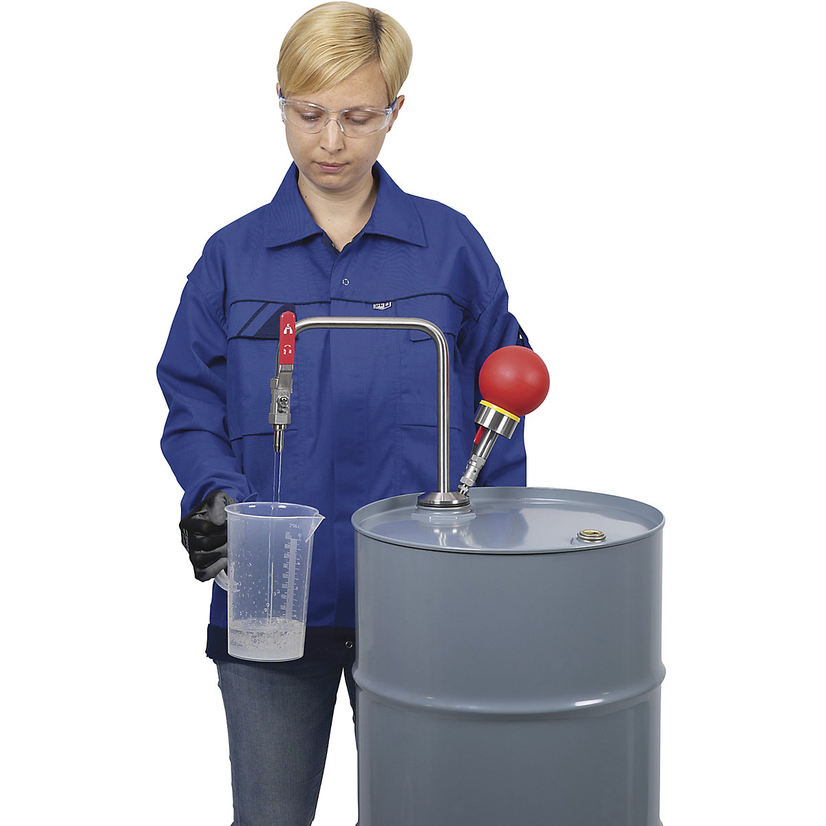 Stainless steel solvent pump, manual operation (Product illustration 9)-8