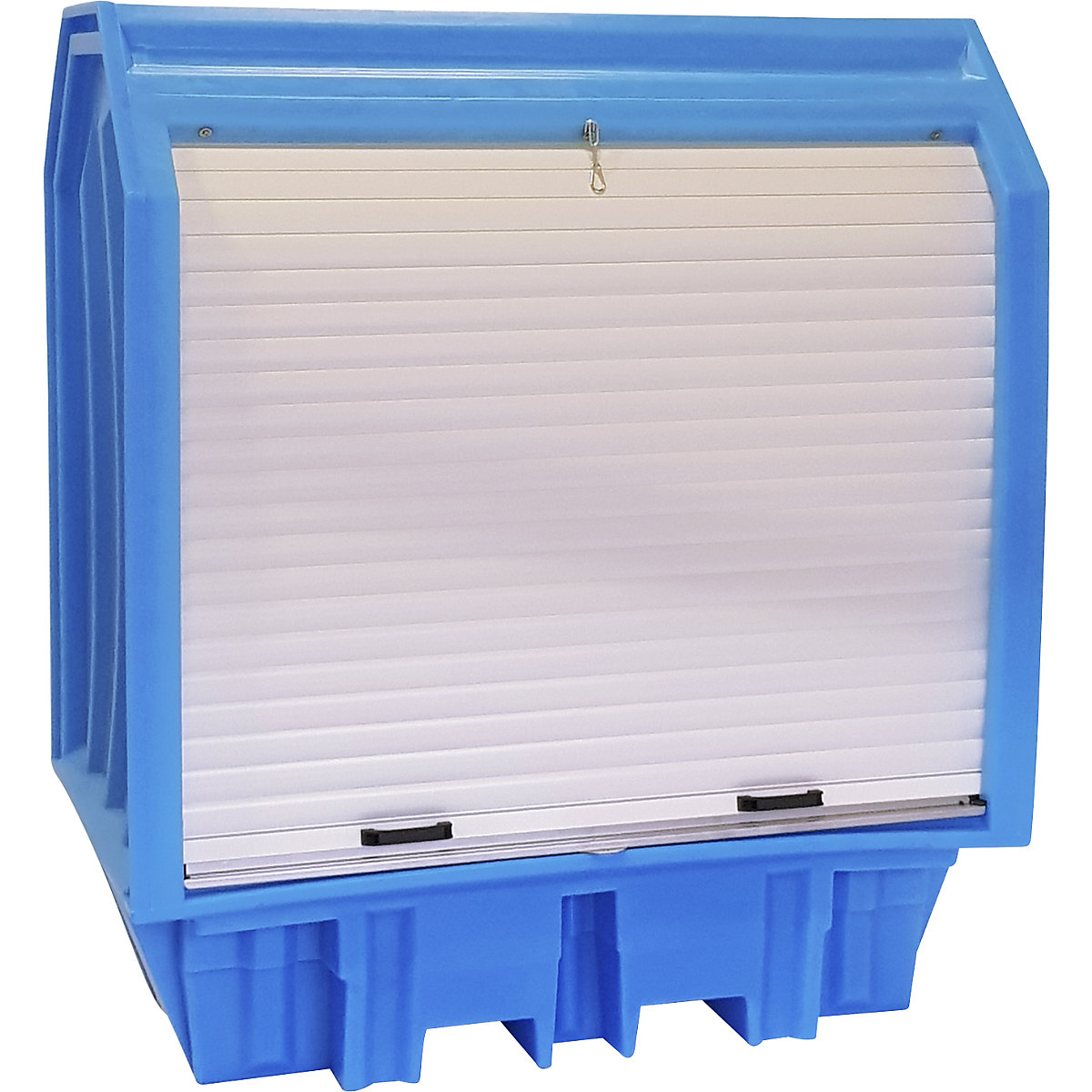 PE hazardous goods storage unit with roller shutter – eurokraft basic (Product illustration 7)-6