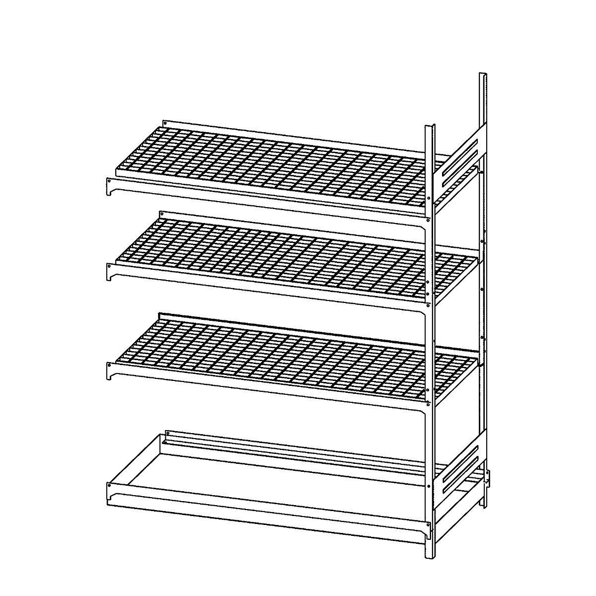 Hazardous goods shelving for small containers, for water hazardous and flammable media – LaCont (Product illustration 4)-3