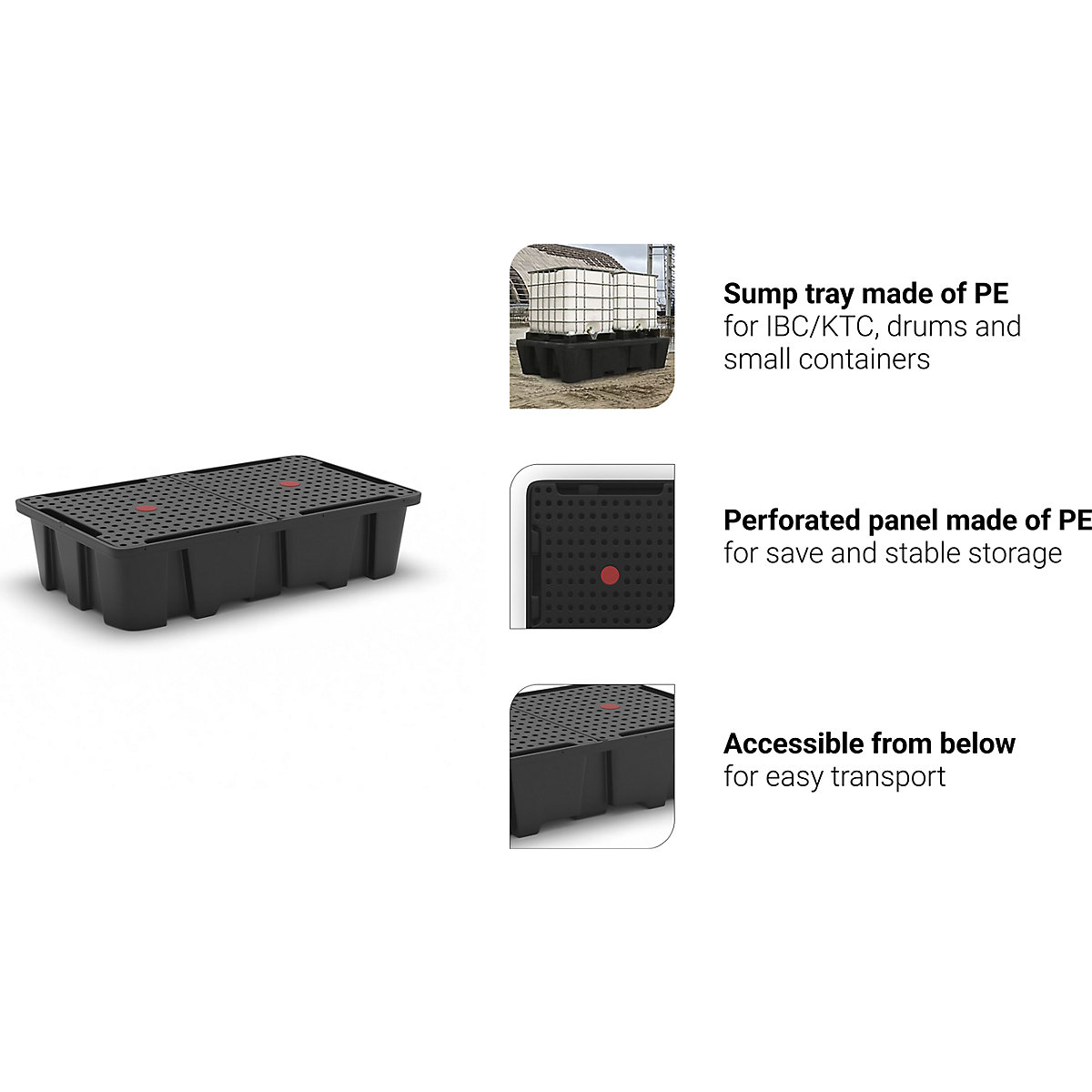 PE sump tray for IBC/CTC tank containers (Product illustration 10)-9