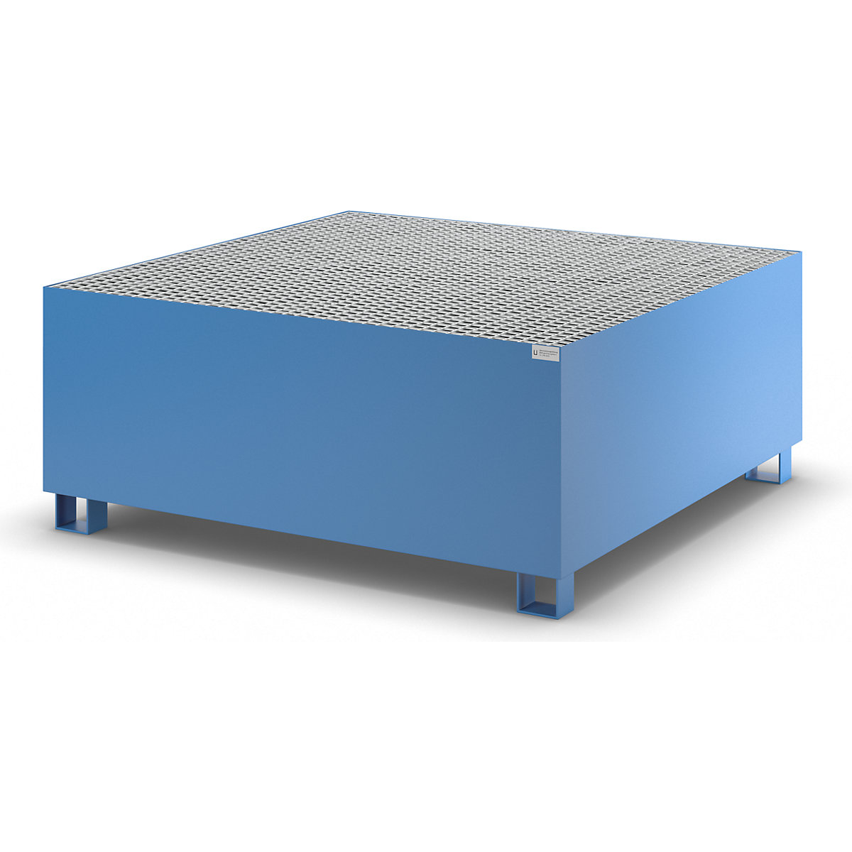 Steel sump tray for IBC/CTC tank containers – eurokraft basic (Product illustration 6)-5