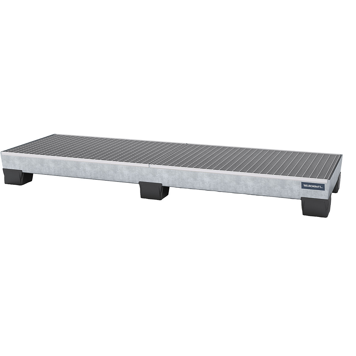 Steel sump tray with plastic feet - eurokraft pro