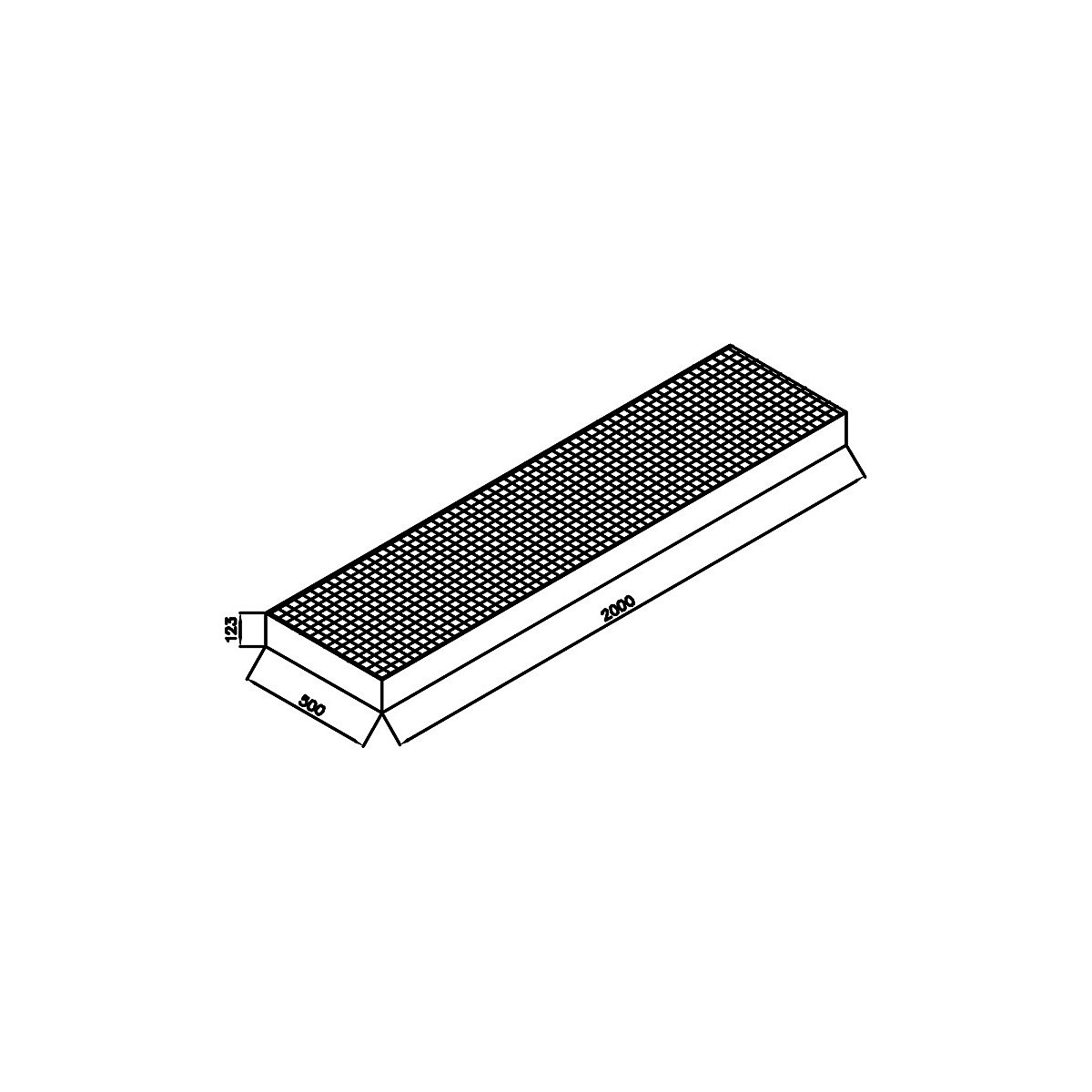 Zinc plated low profile steel sump trays – LaCont (Product illustration 6)-5