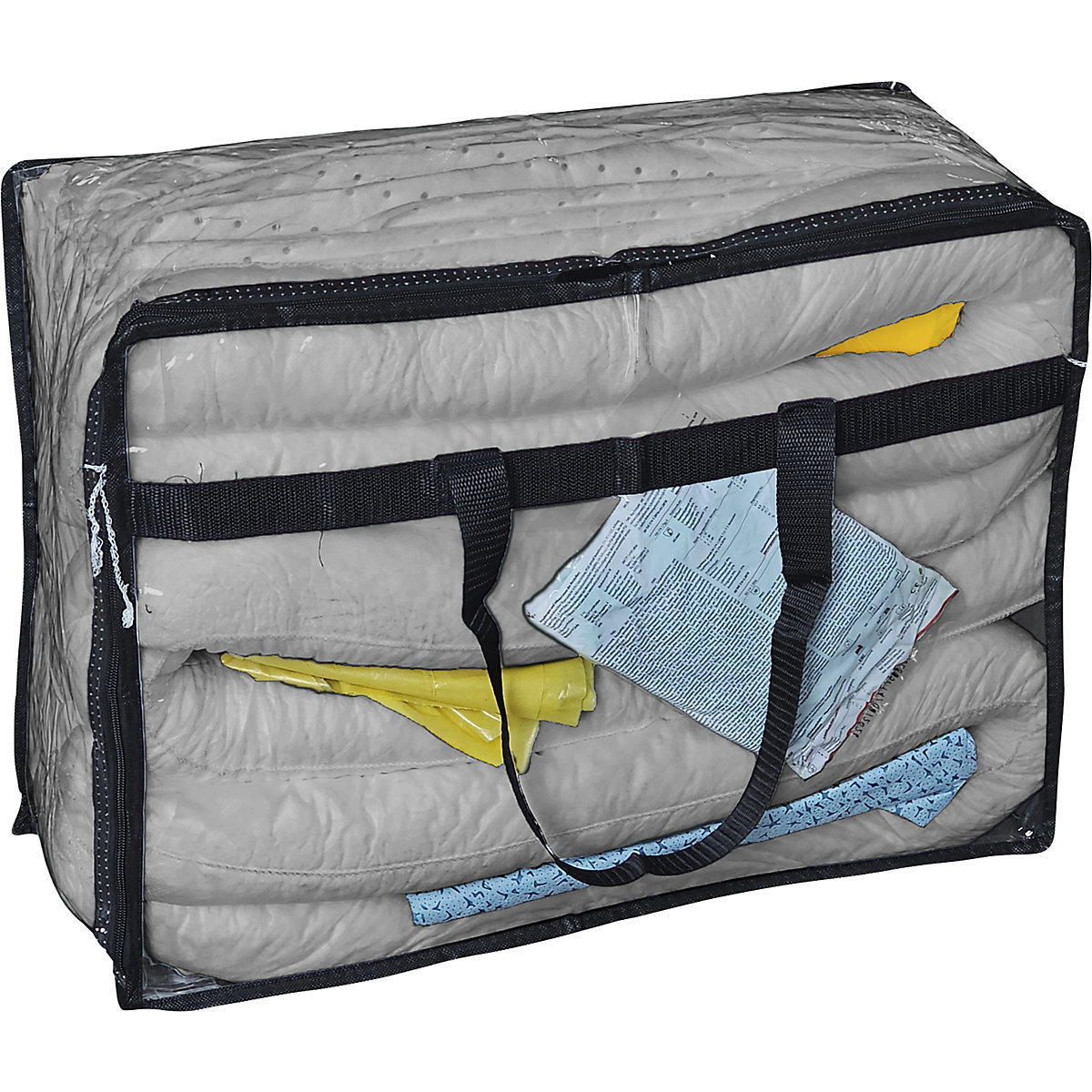 Kit for spillage emergencies with single use sealing mat – eurokraft basic (Product illustration 2)-1