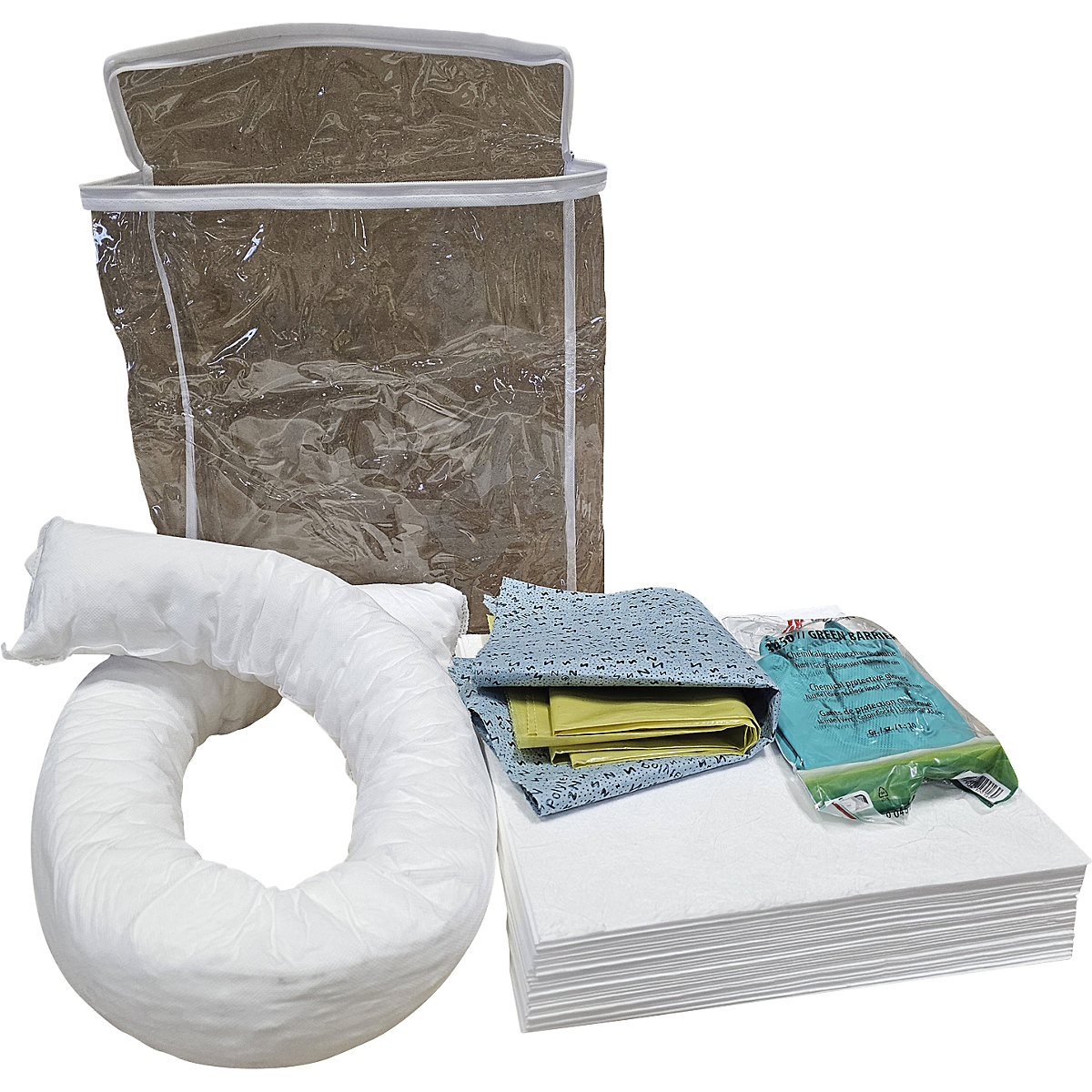 Spill emergency kit in carrying bag – eurokraft basic