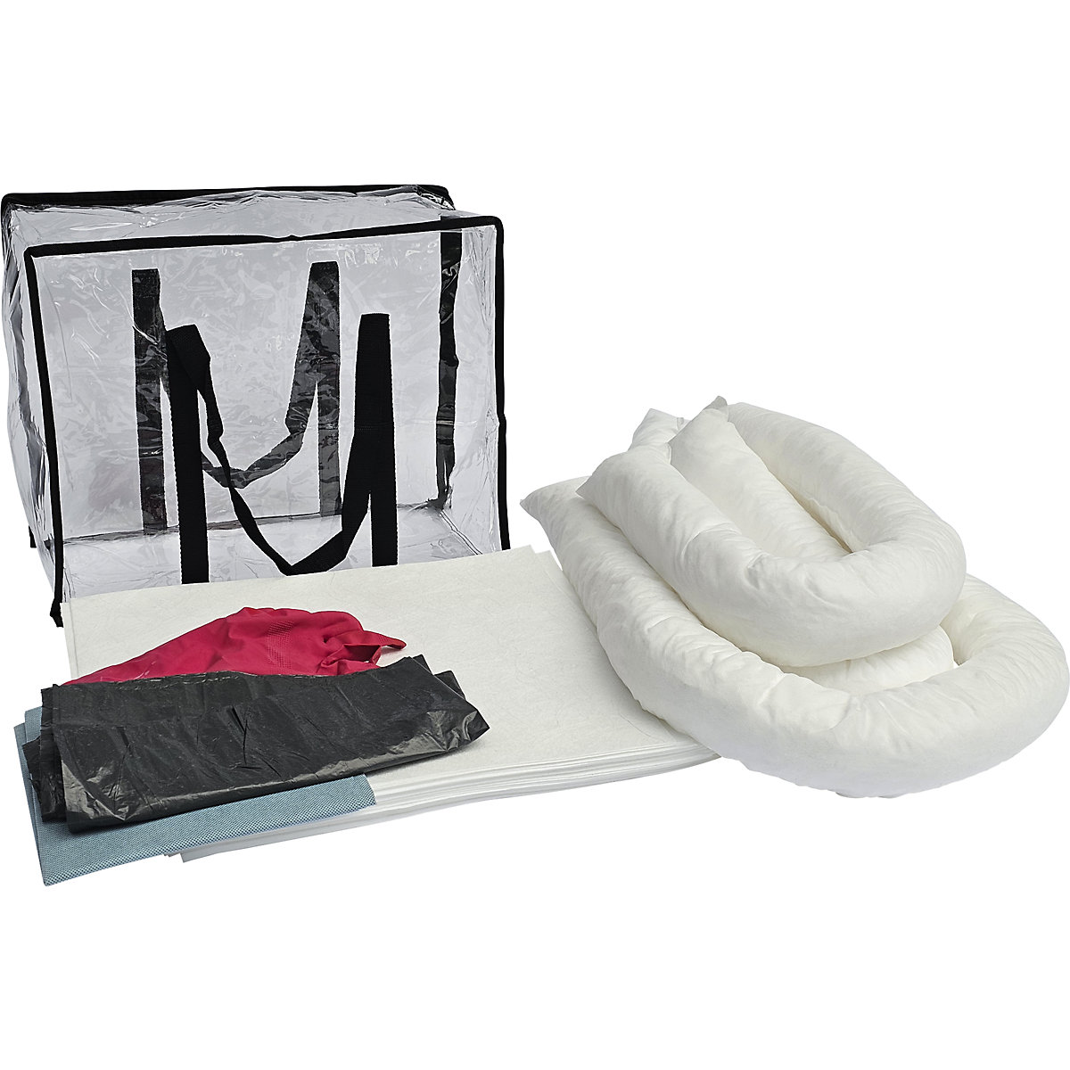 Spill emergency kit in carrying bag – eurokraft basic