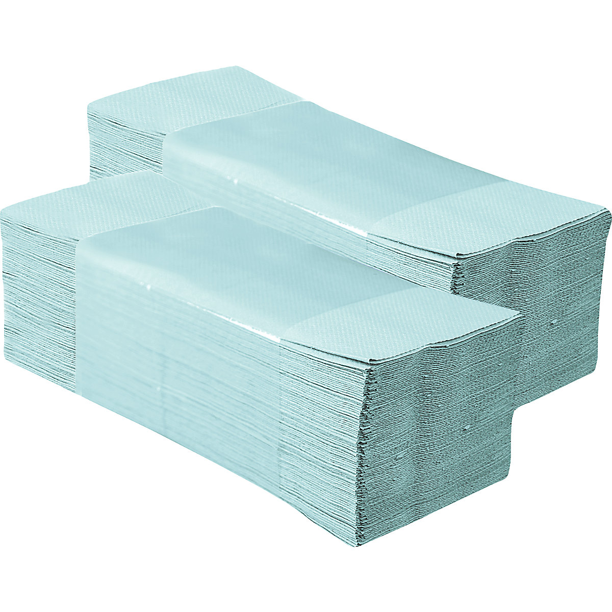 Zigzag folded hand towels