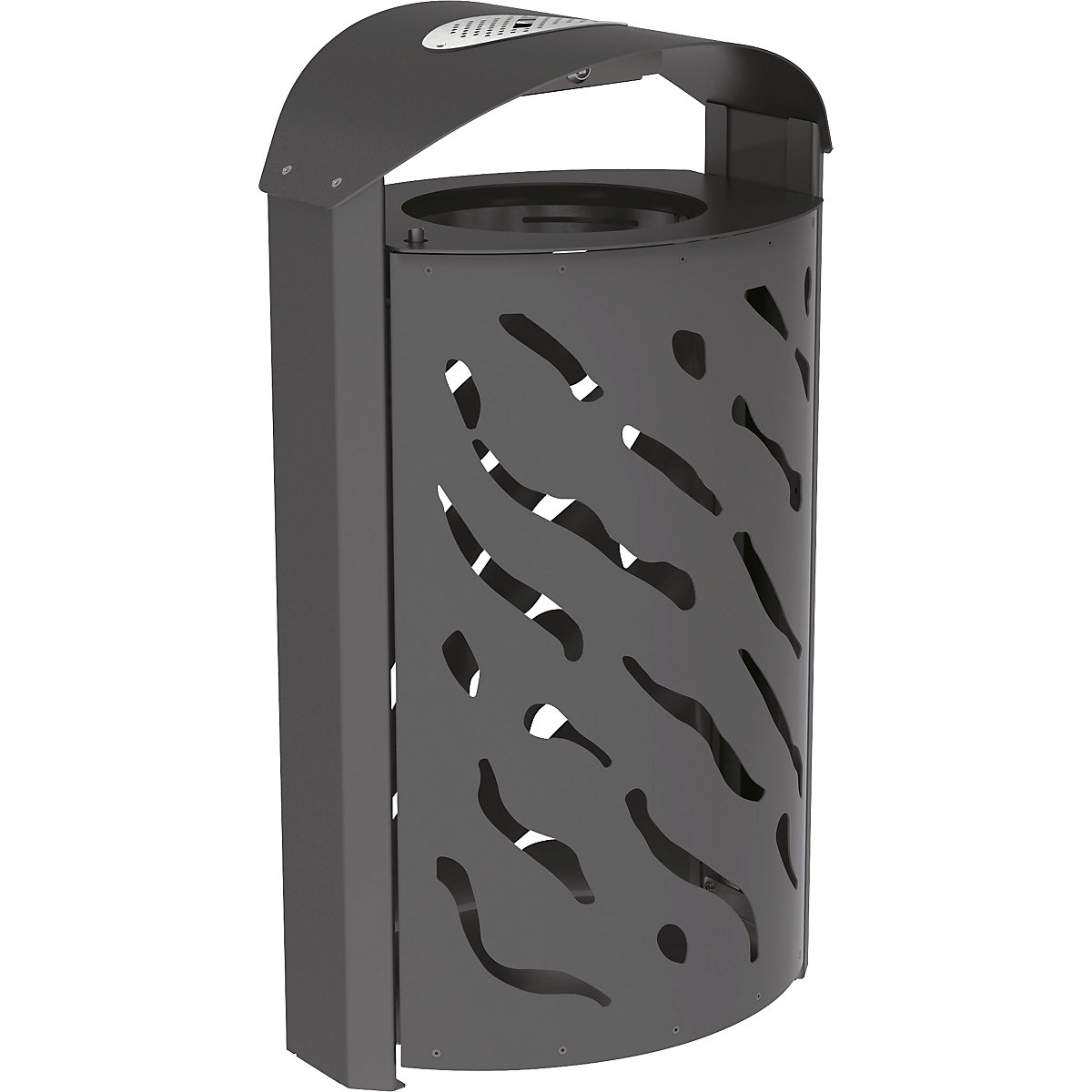 VENEDIG outdoor waste basket with ashtray - PROCITY
