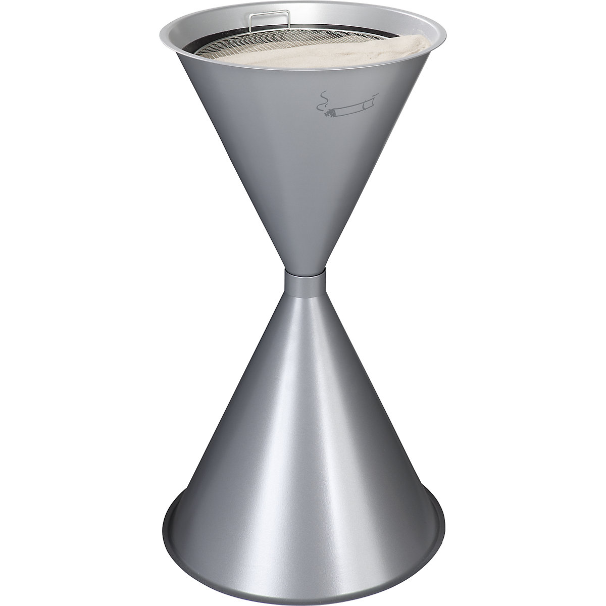 Conical ashtray with roof and base disc - VAR
