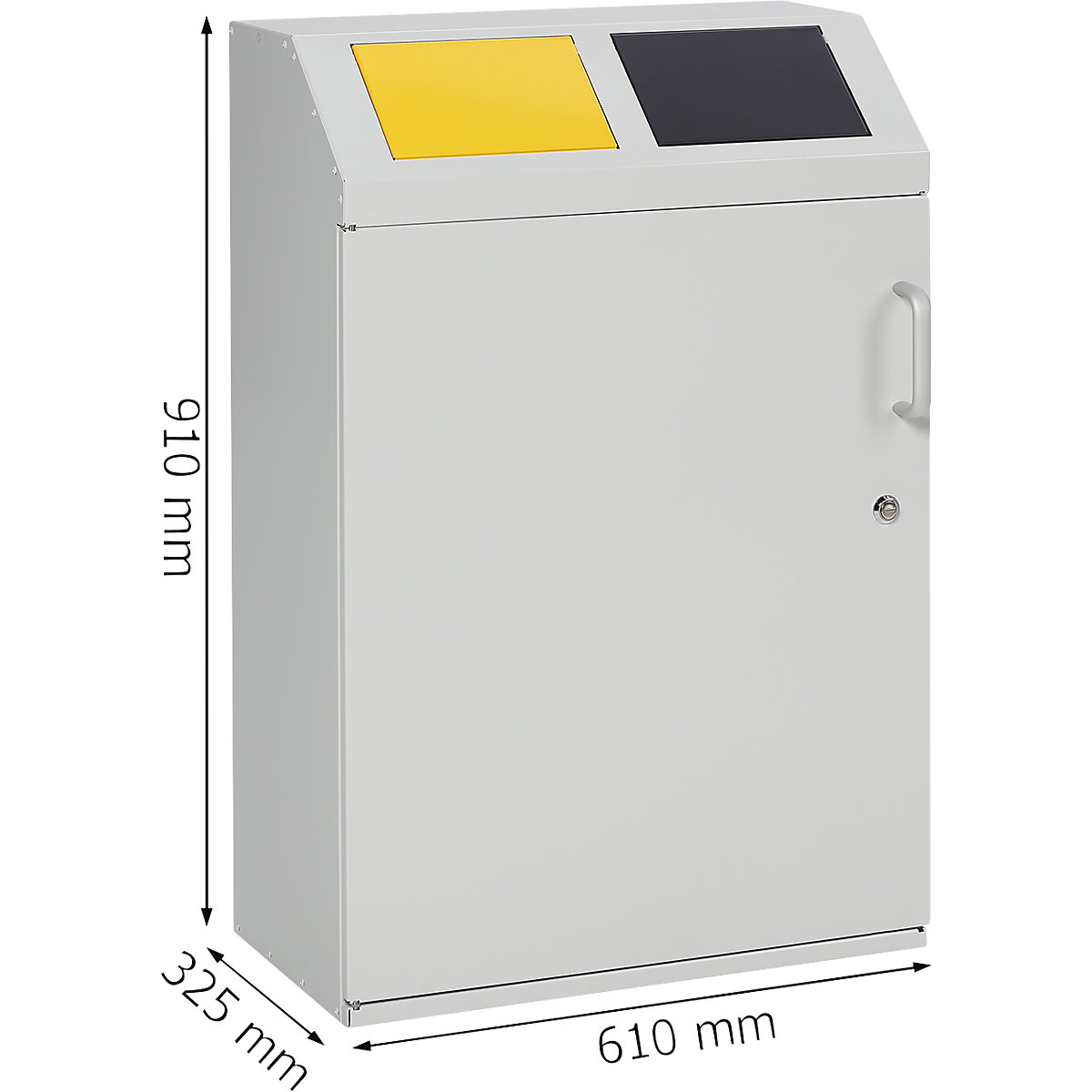 Recyclable waste collection cupboard – eurokraft pro (Product illustration 7)-6