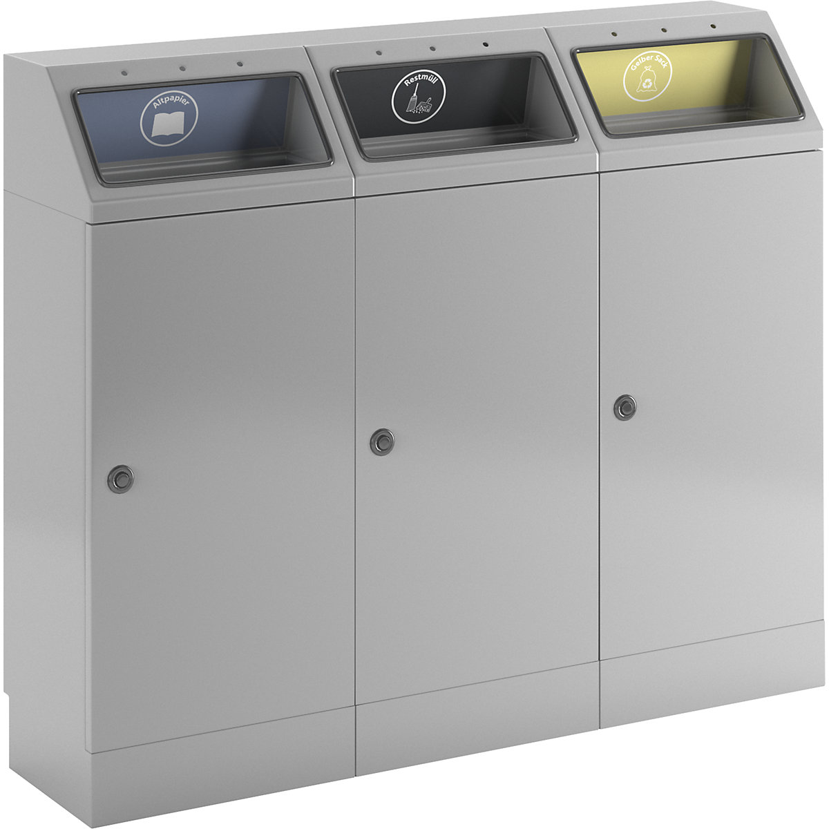 Recyclable waste collector, self extinguishing