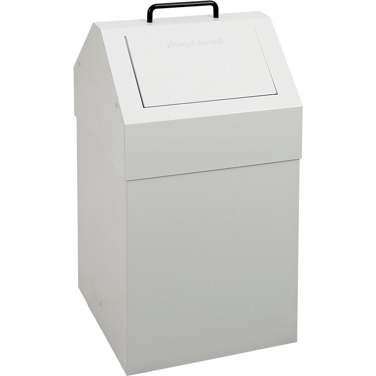 Recyclable waste collector with flap