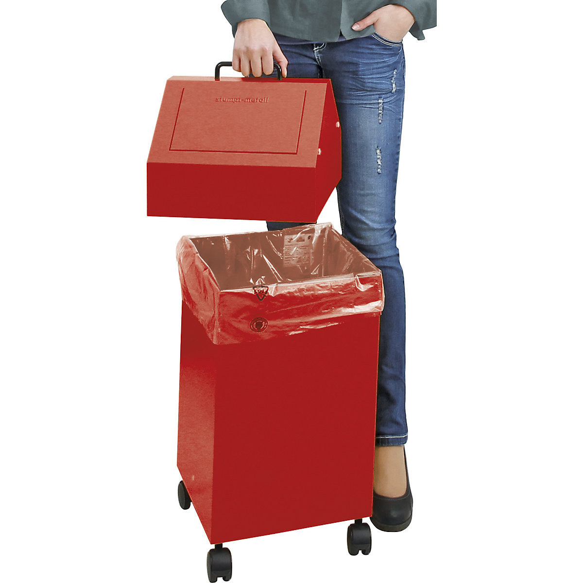 Recyclable waste collector with flap (Product illustration 6)-5