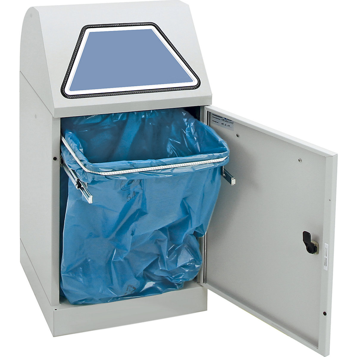 Recyclable waste container, manually operated access flap (Product illustration 20)-19