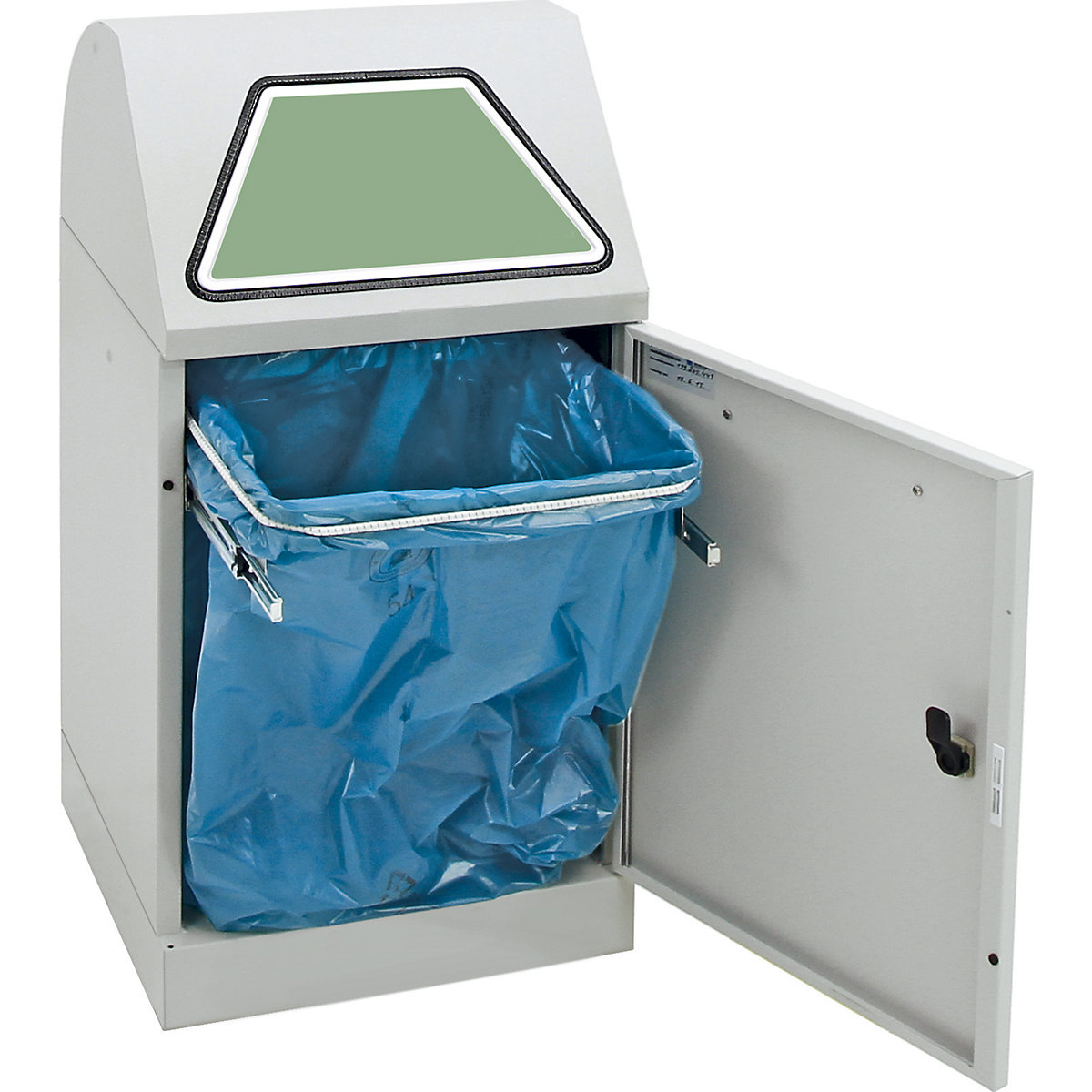 Recyclable waste container, manually operated access flap (Product illustration 22)-21