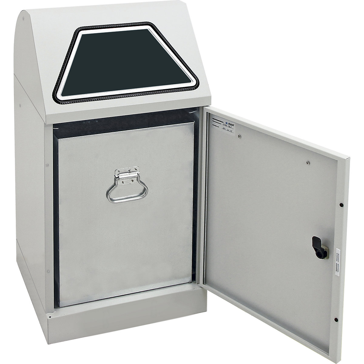 Recyclable waste container, manually operated access flap (Product illustration 18)-17